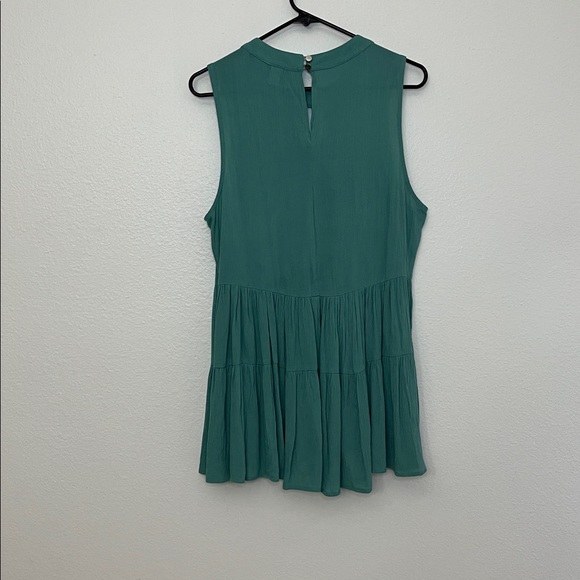 Torrid Seafoam Green Hi-Lo Surplice Tunic Size 0 (L/12) - Picture 8 of 9
